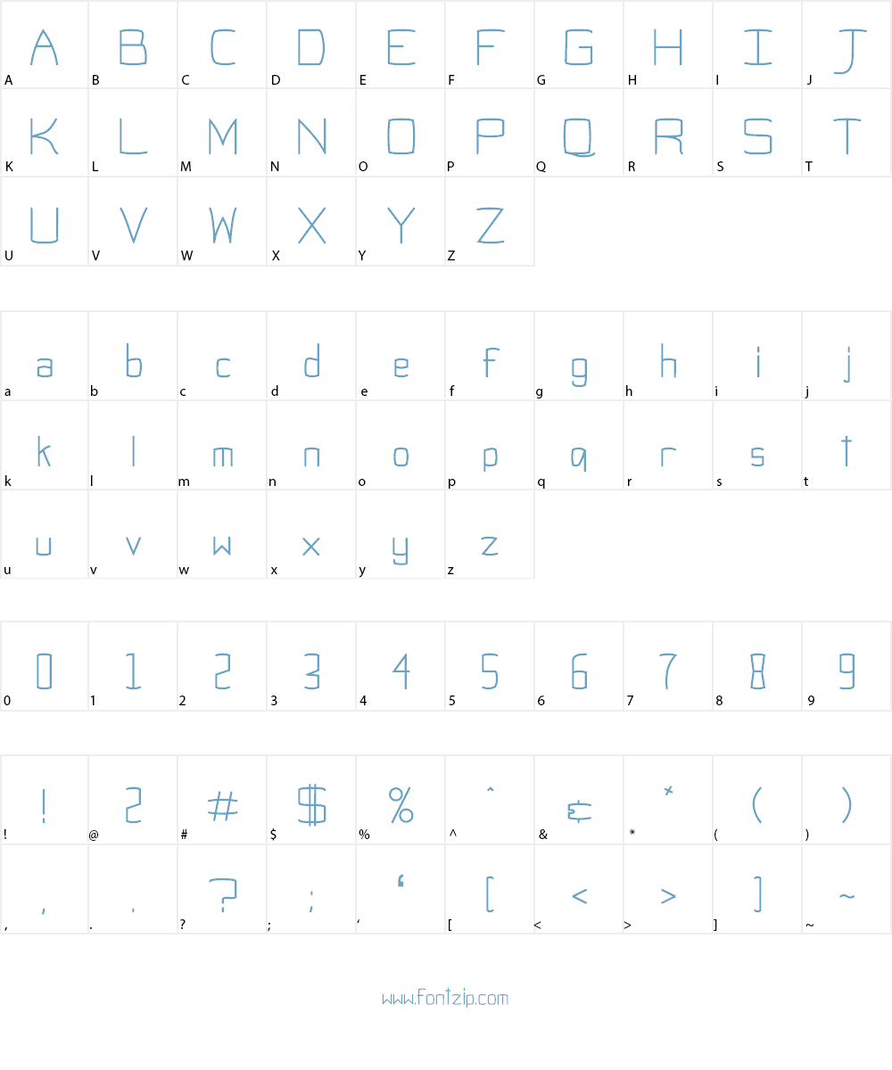 Obti Sans Neue Font Character